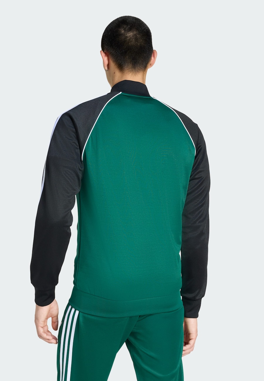 Толстовка с капюшоном на молнии ADIDAS ORIGINALS SST, зеленый — фото 3