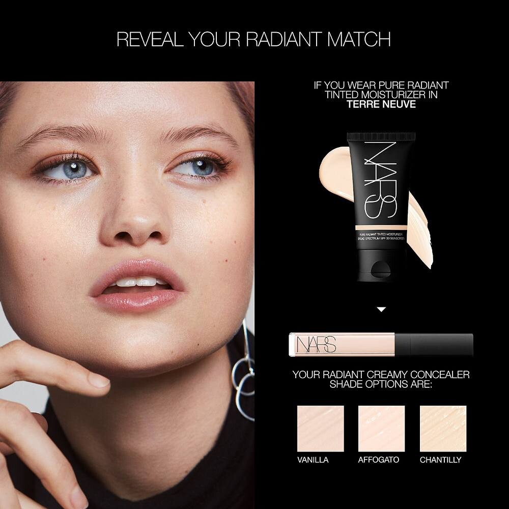 NARS Pure Radiant Тонированный увлажняющий крем широкого спектра SPF 30, цвет Auckland — фото 4
