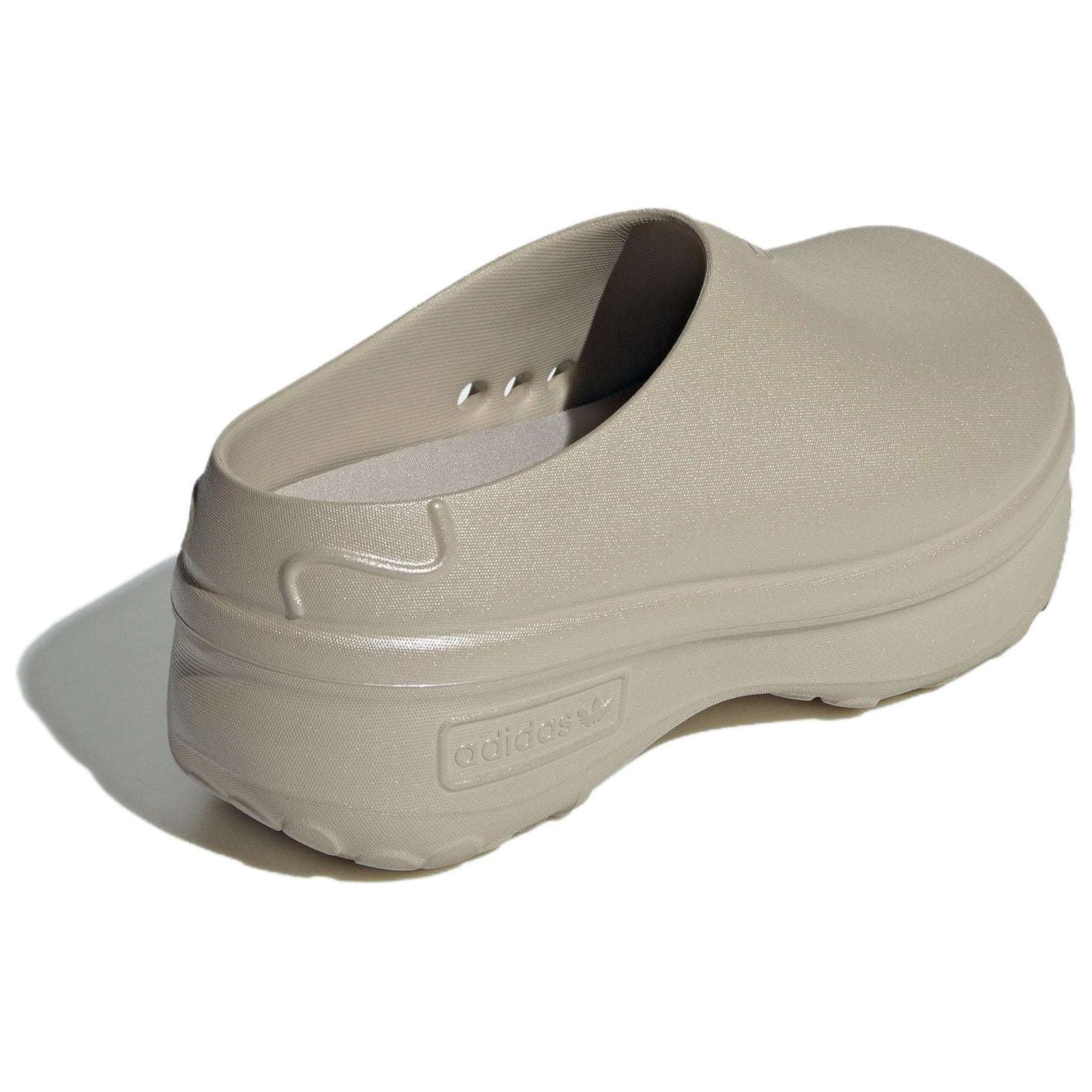 Adidas AdiFOM Stan Smith Мюли Cyber Metallic Cloud White Wonder Beige Женские Adidas Originals, Brown Metal — фото 4