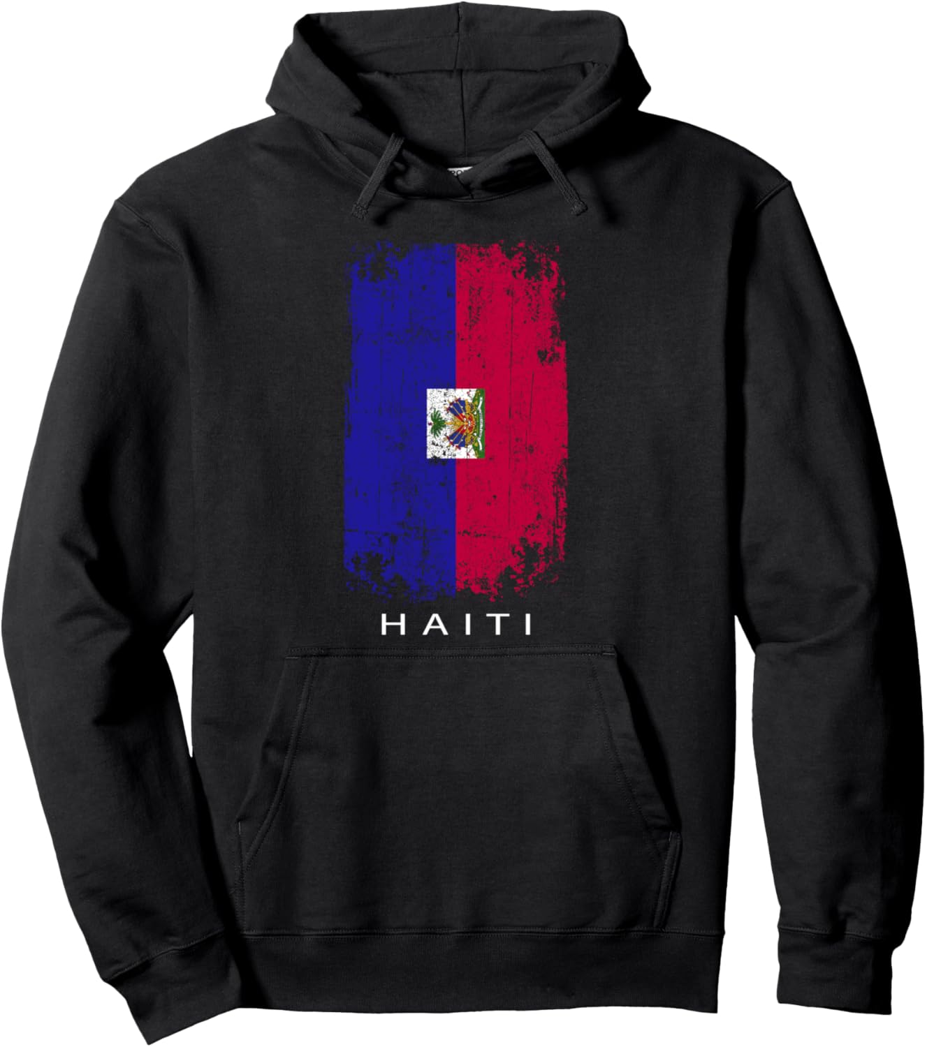 

Дизайн сувенира из Гаити - флаг Гаити. Толстовка Haiti Souvenir Design, черный