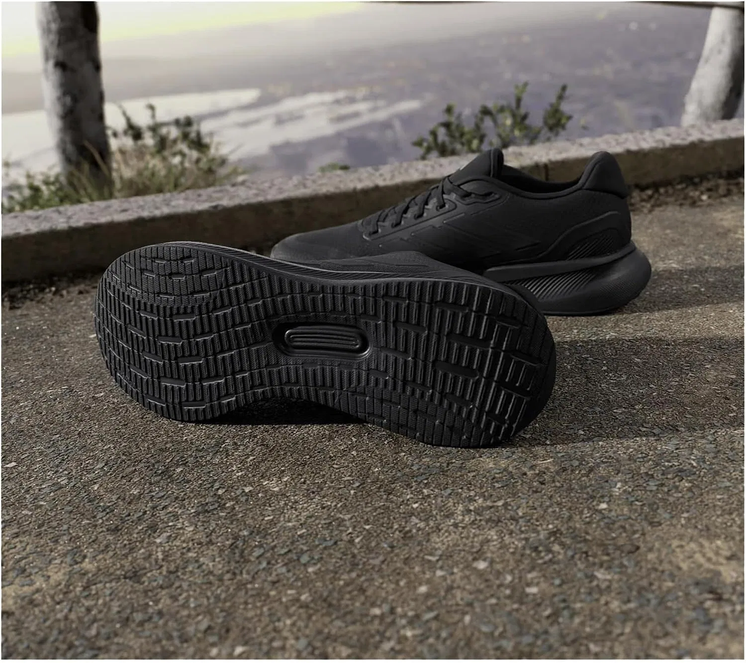 Мужские беговые кроссовки Adidas Runfalcon 5, Black — фото 2