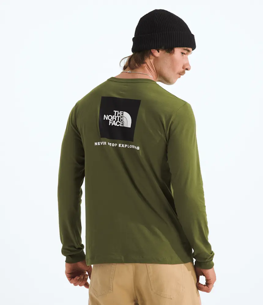 

Мужская футболка Evolution Box NSE с длинным рукавом The North Face, Woodland Green