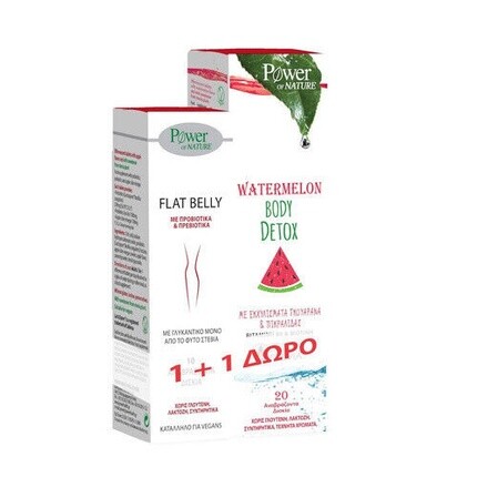 

Flat Belly 10 таблеток и Детокс тела с арбузом 20 таблеток, Power Of Nature