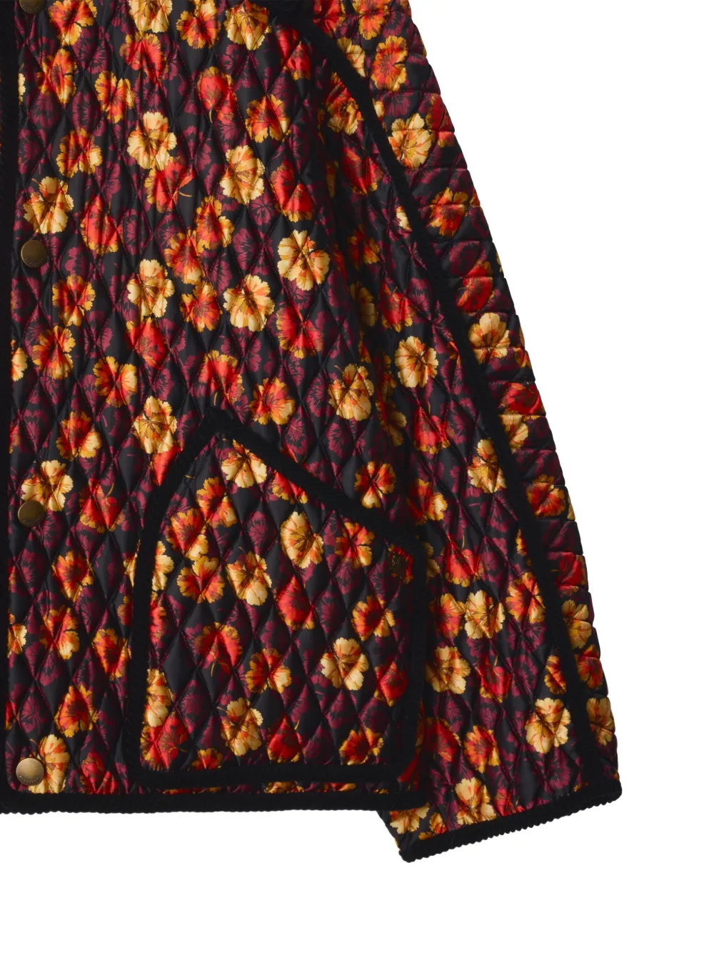 Стеганая куртка Floriston с принтом Burberry, красный — фото 2