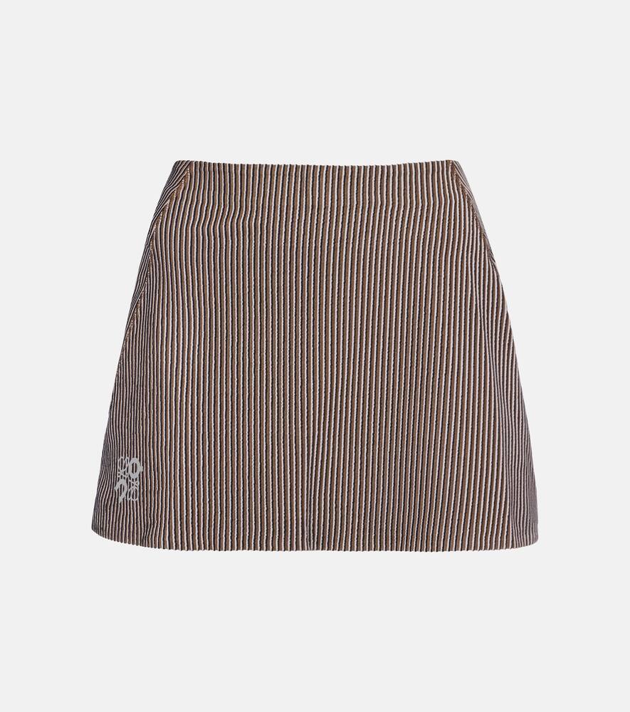 

Мини-юбка из жаккардового джерси Loewe, Brown/Pink