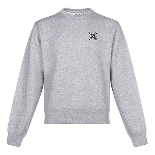 

Толстовка men's fw20 little x fleece lined sports pearl gray Kenzo, серый