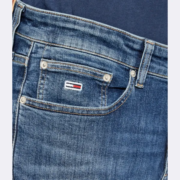 Джинсы узкого кроя Austin Tommy Hilfiger, синий — фото 4