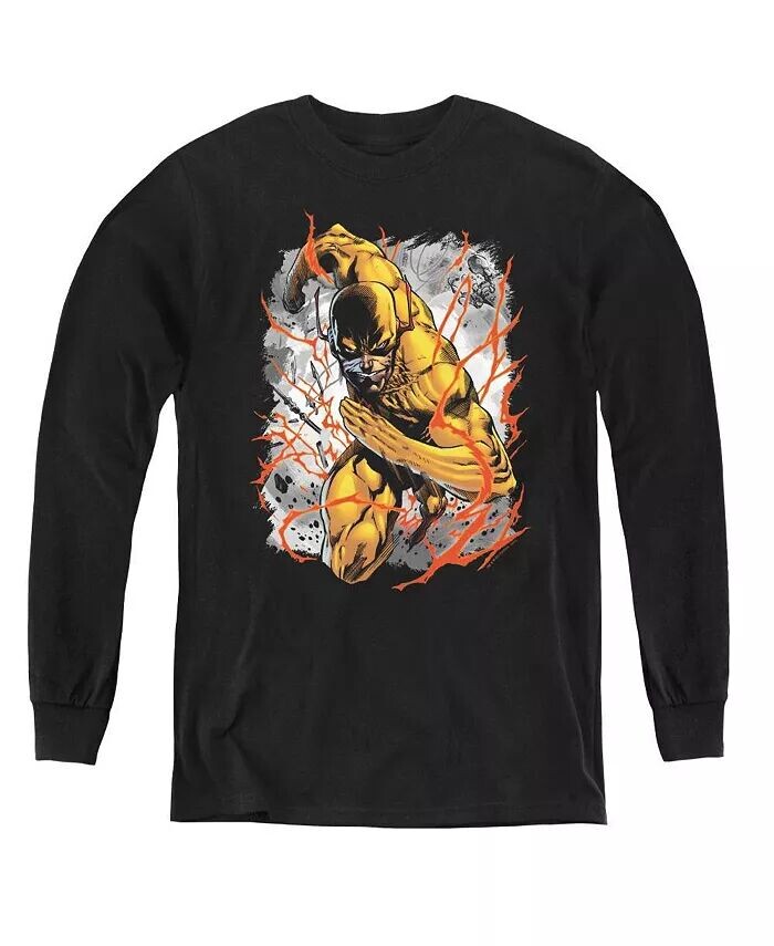 

Свитшот Boys of America Youth с длинным рукавом в перевернутом стиле Justice League, черный