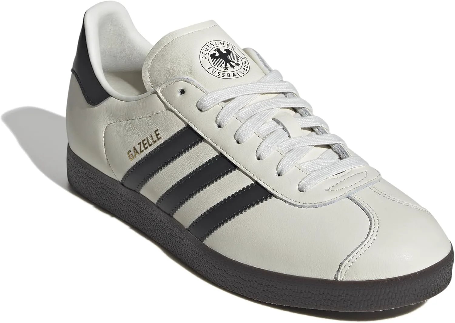 Мужские кроссовки Adidas Gazelle для зала, белый/серый/синий — фото 4