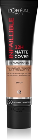 

Долговечный матирующий праймер spf 25 L’Oréal Paris Infallible 32H Matte Cover, 290 (Neutral Undertone) 30 ml
