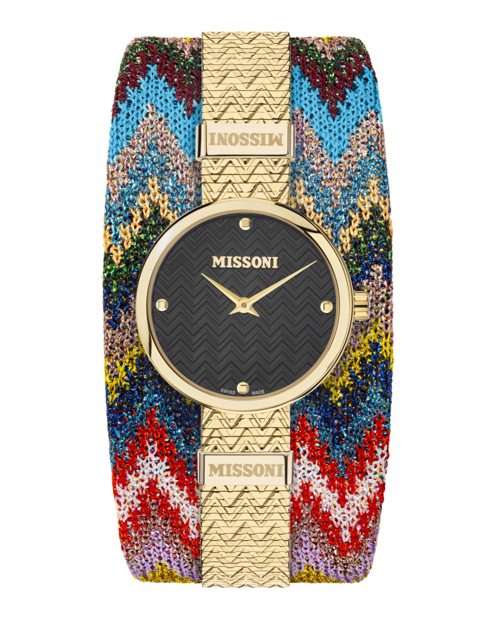 

Часы-манжета Missoni M1, цвет champagne/champagne/black