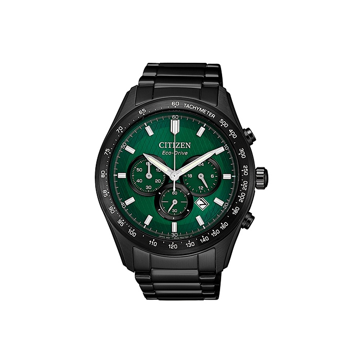

CITIZEN Часы Ecology Drive Collection Solar Quartz Movement Stainless Steel Strap Watch Men's Watch Green Dial, Green Dial with Black Strap