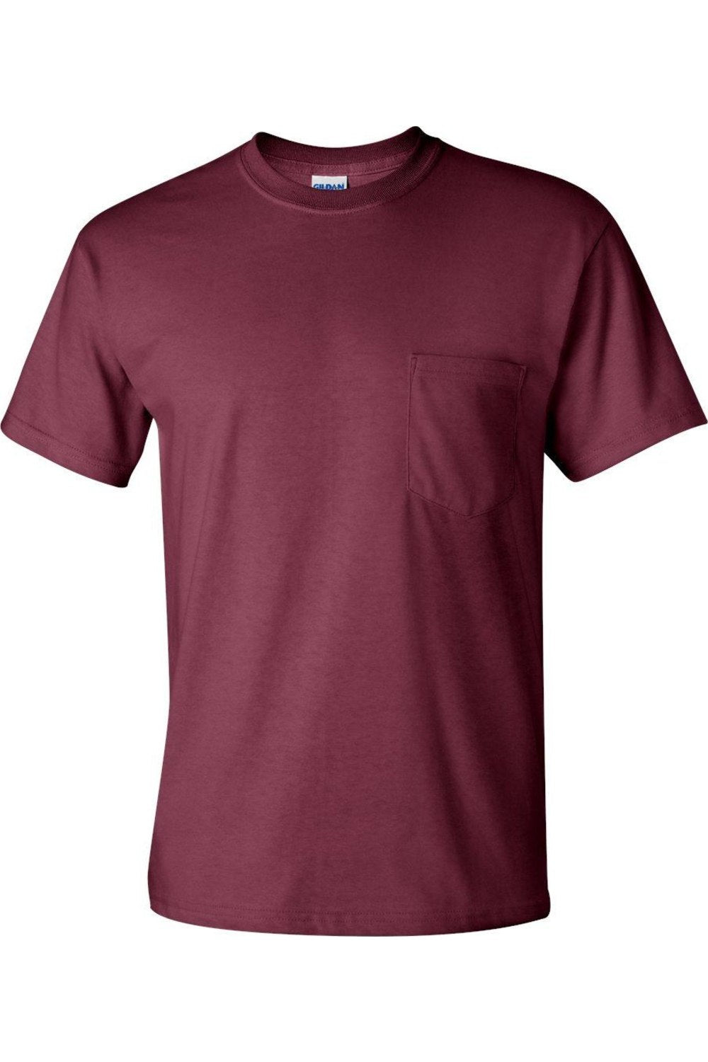 

Футболка Gildan Ultra Cotton с карманом, бордовый