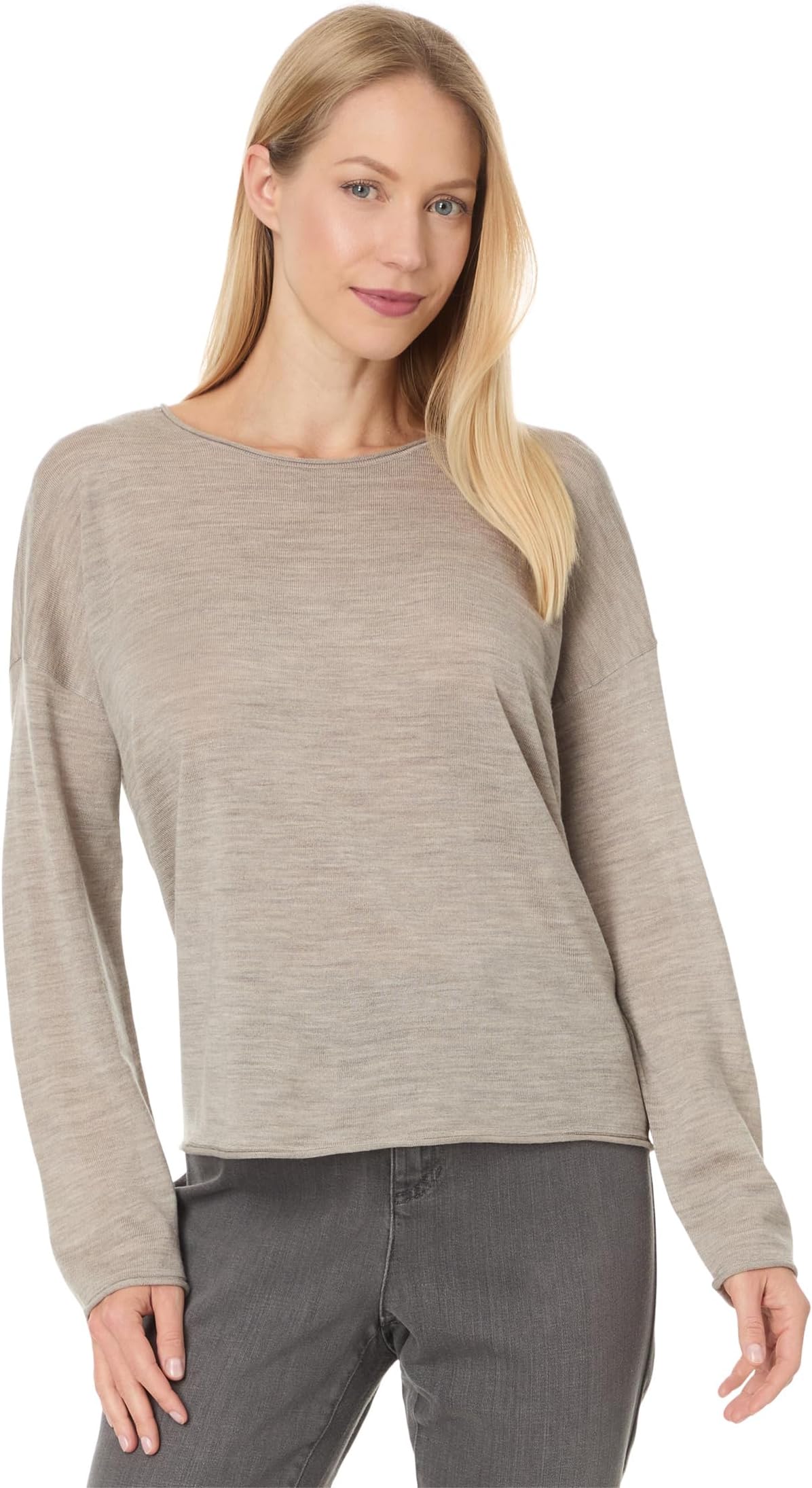 

Свитер Eileen Fisher Crew Neck Sweater, цвет Dove