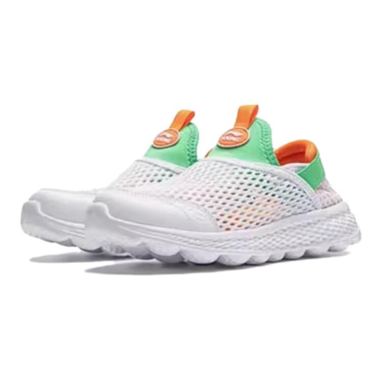 Кроссовки LINING YOUNG Kids Lifestyle Shoes GS Low-top Standard White/Mystical Green, зеленый — фото 2