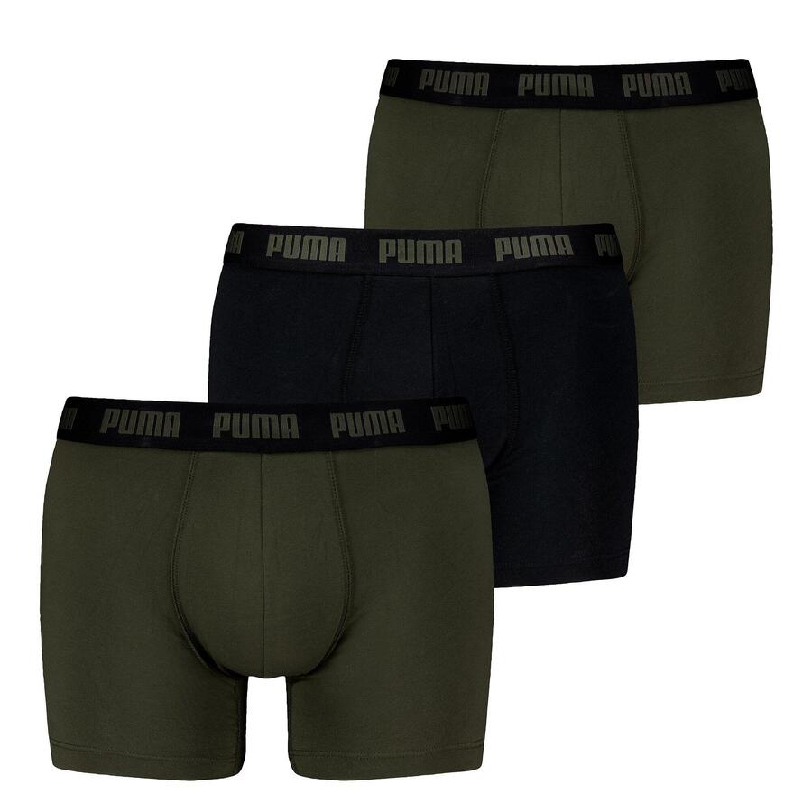 

PUMA Мужские боксёрские шорты, упаковка из 3 шт., облегающие - Everyday Boxers 3P