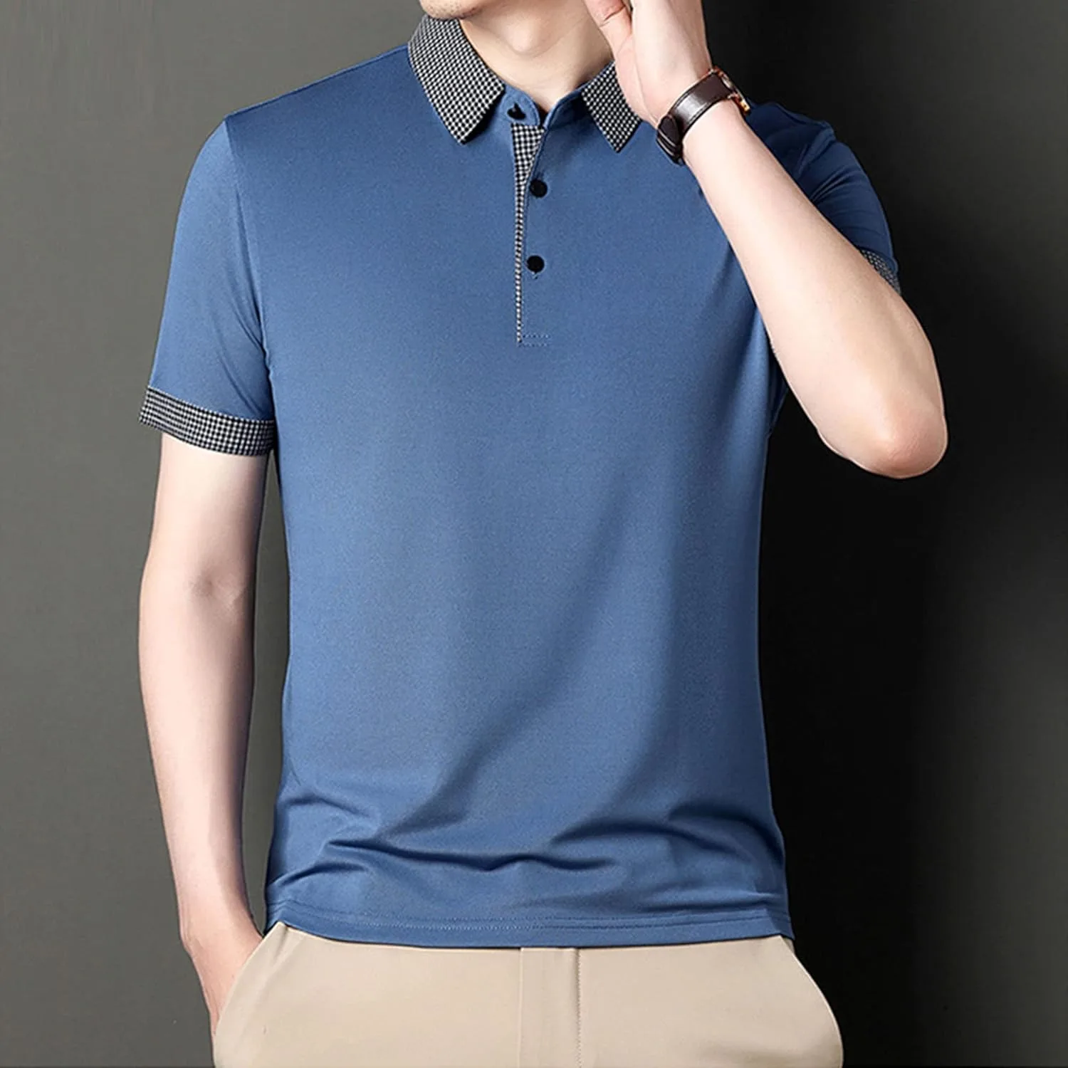 Мужская футболка Golf Basic с воротником, Regular Fit, хлопок — фото 2