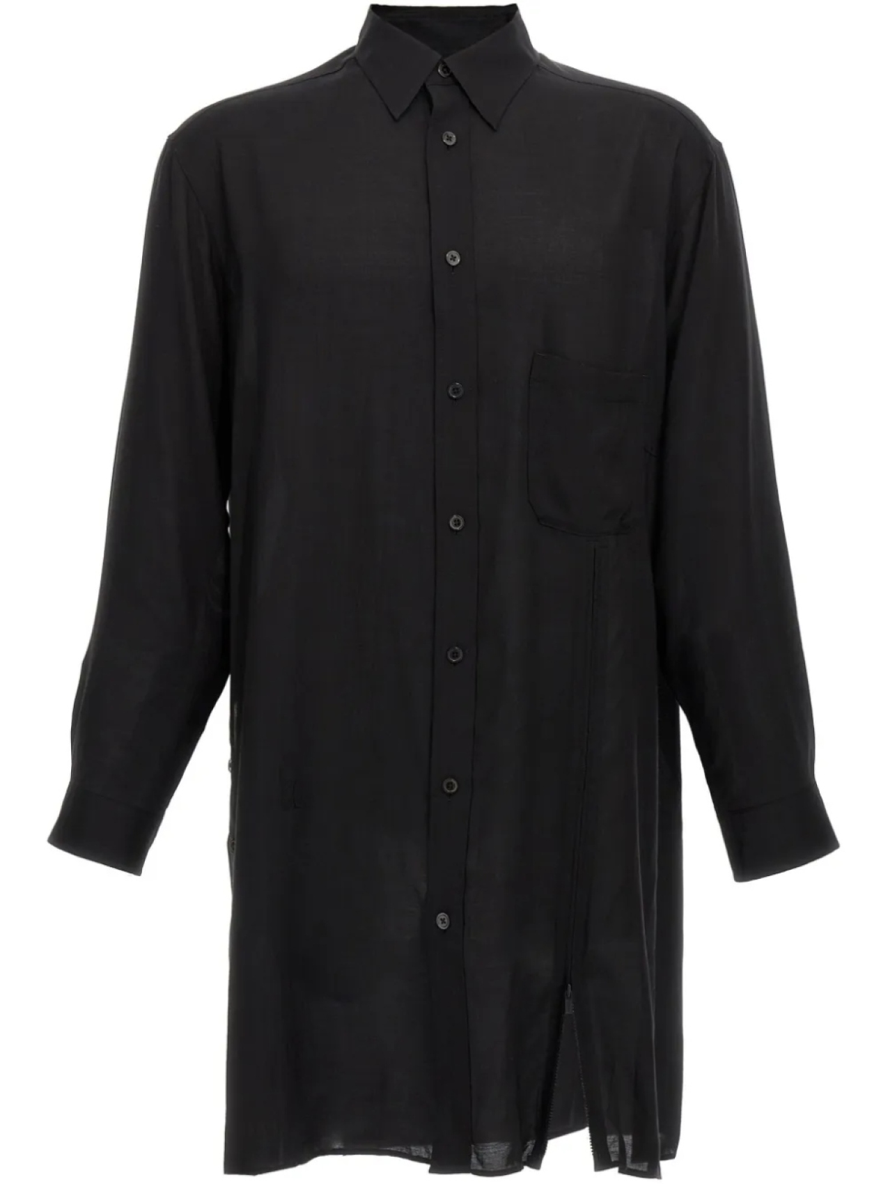 

Рубашка Yohji Yamamoto с открытыми плечами, черный