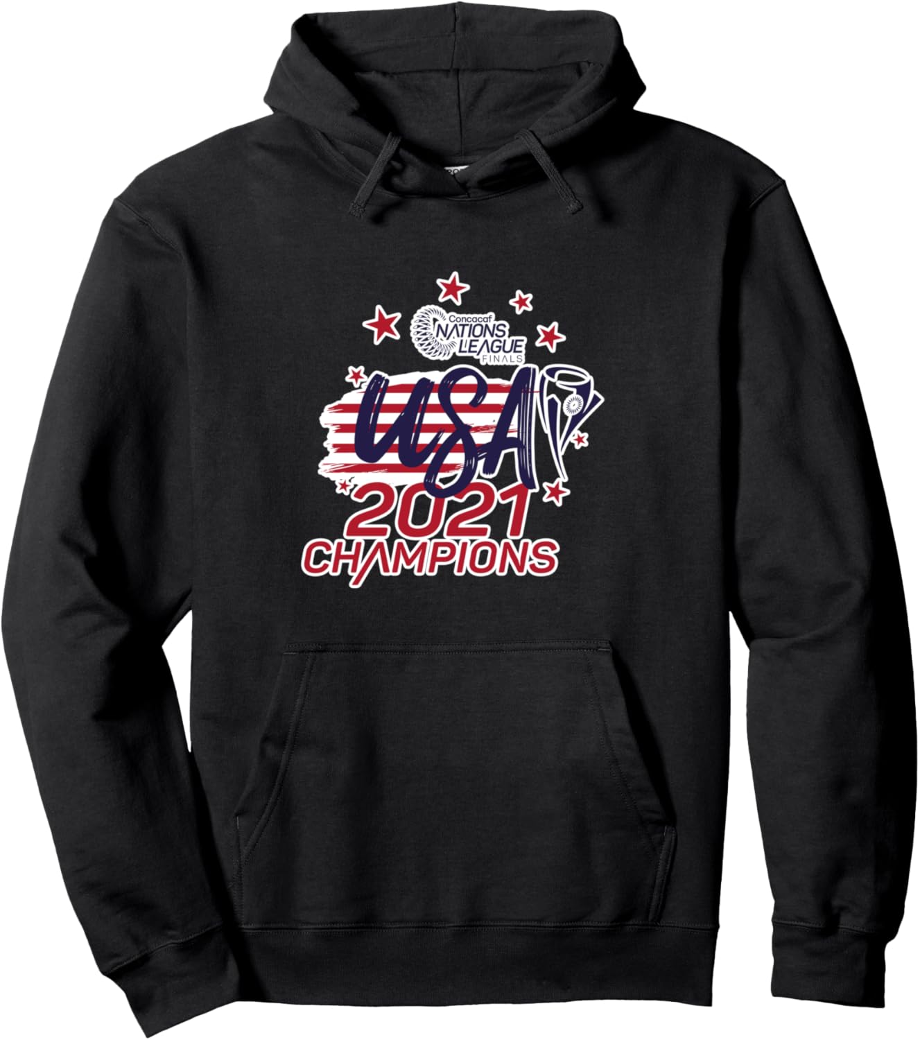 

Худи с надписью «USA Designed Past Version and Gold Cup Champion Hoodie», черный Gold-Cup Past Editions 2023