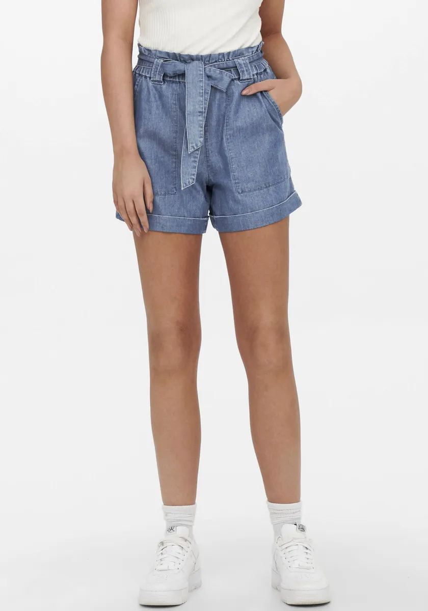 

Only шорты "ONLBEA SMILLA HW PB LOOSE DNM SHORTS", в джинсовом исполнении, синий