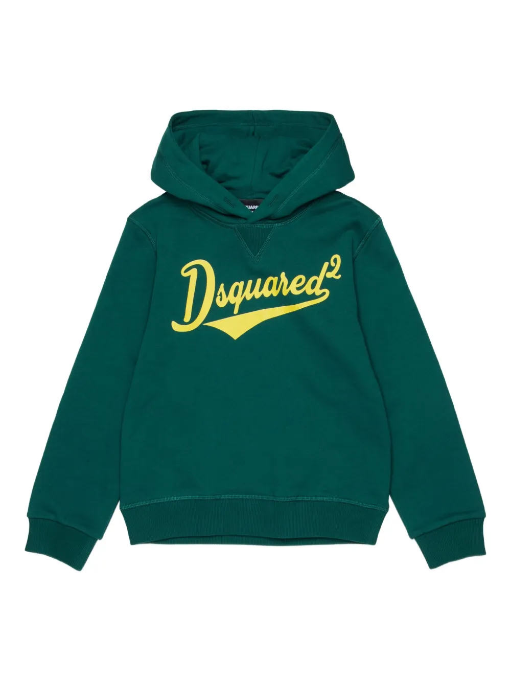 Толстовка с капюшоном и логотипом Dsquared2 Kids, зеленый