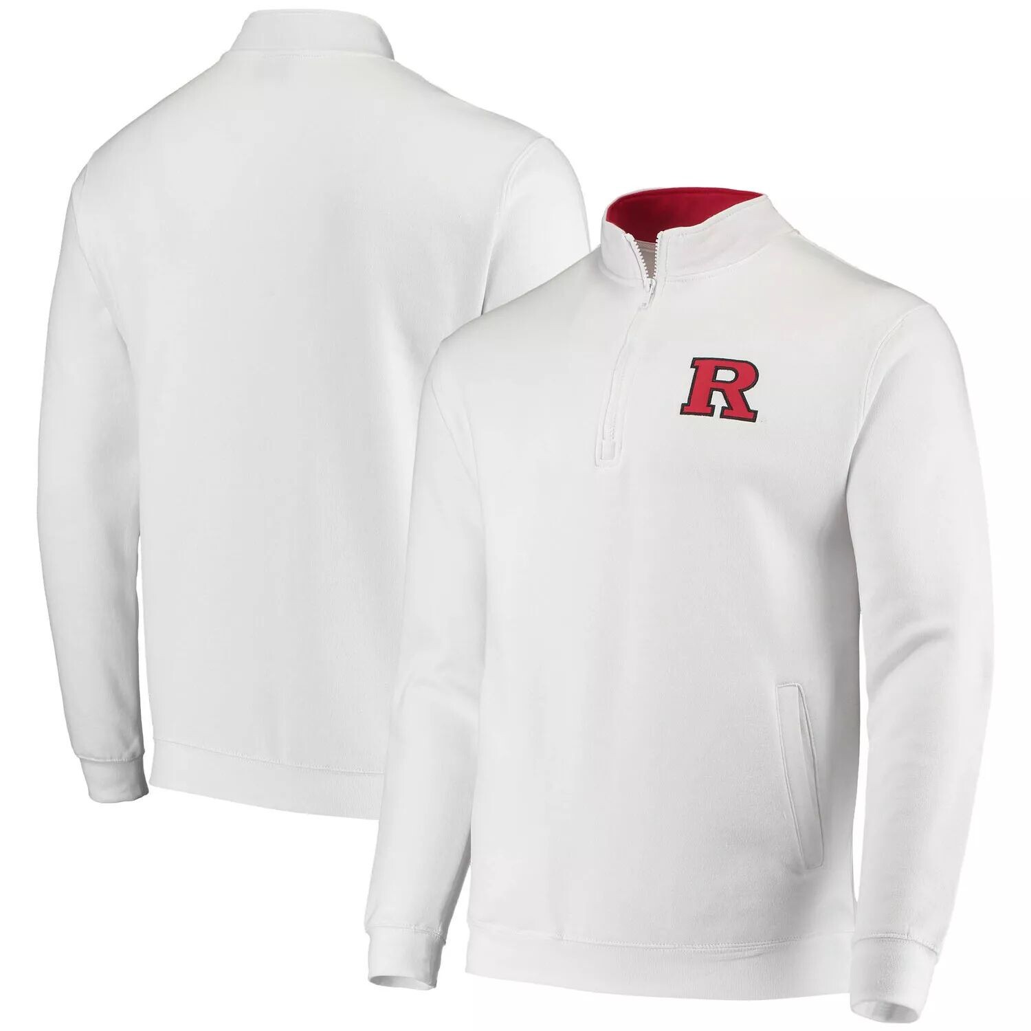 

Мужская белая куртка с молнией четверти с логотипом Rutgers Scarlet Knights Tortugas Colosseum, Белый, Мужская белая куртка с молнией четверти с логотипом Rutgers Scarlet Knights Tortugas Colosseum
