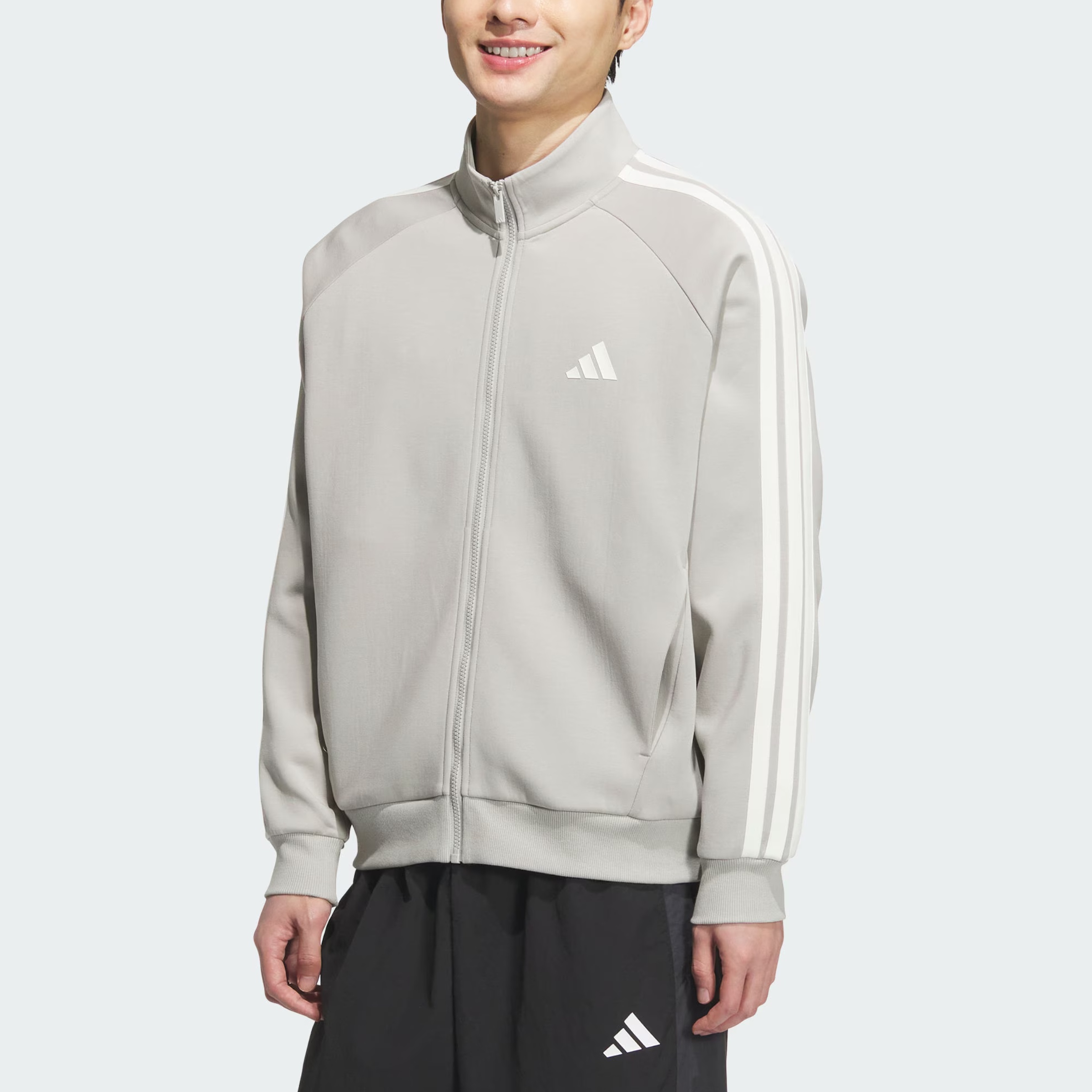 Adidas Куртка спортивная мужская, Metallic Gray — фото 2
