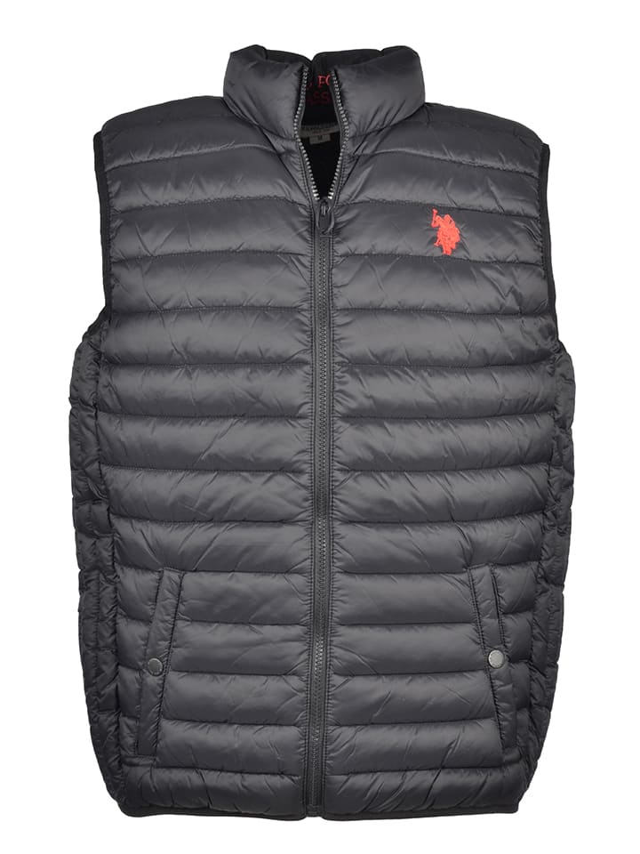 

U.S. Polo Assn. Стеганый жилет черного цвета