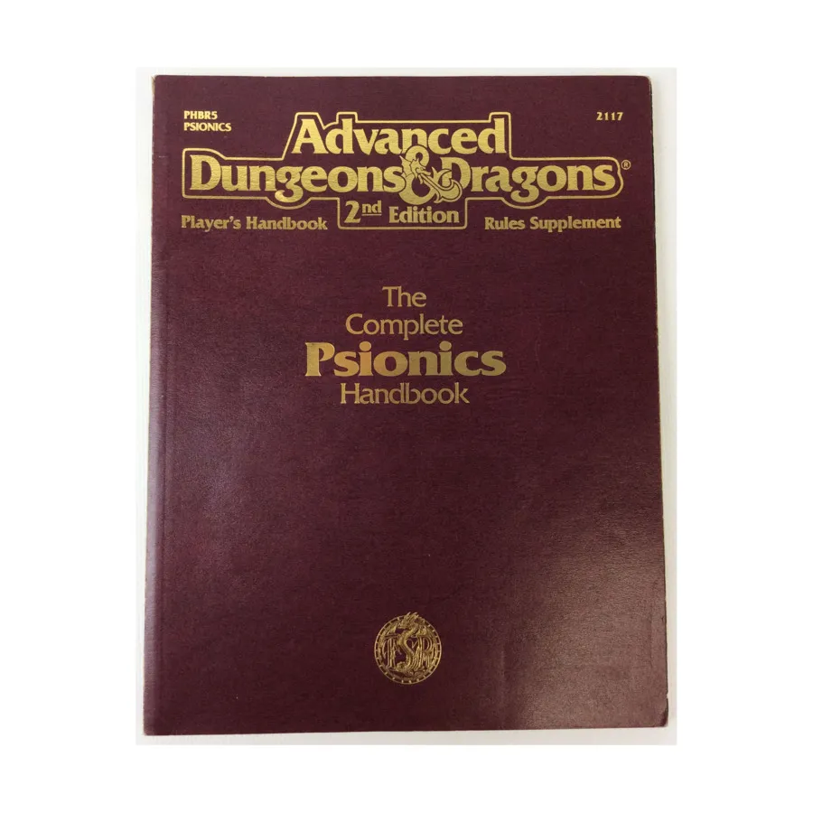 

Complete Psionics Handbook (6th Printing), Advanced Dungeons & Dragons (2nd Edition) - Player's Guides & Books, мягкая обложка