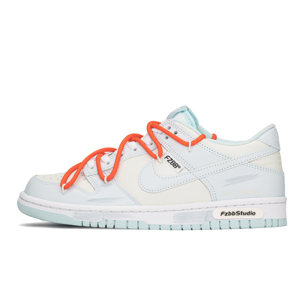 

Кроссовки Nike Dunk Skateboarding Shoes Women's Low-top White/blue, синий