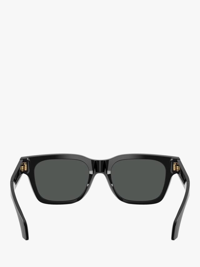 Мужские квадратные солнцезащитные очки ve4486 Versace, цвет Black/Grey — фото 4