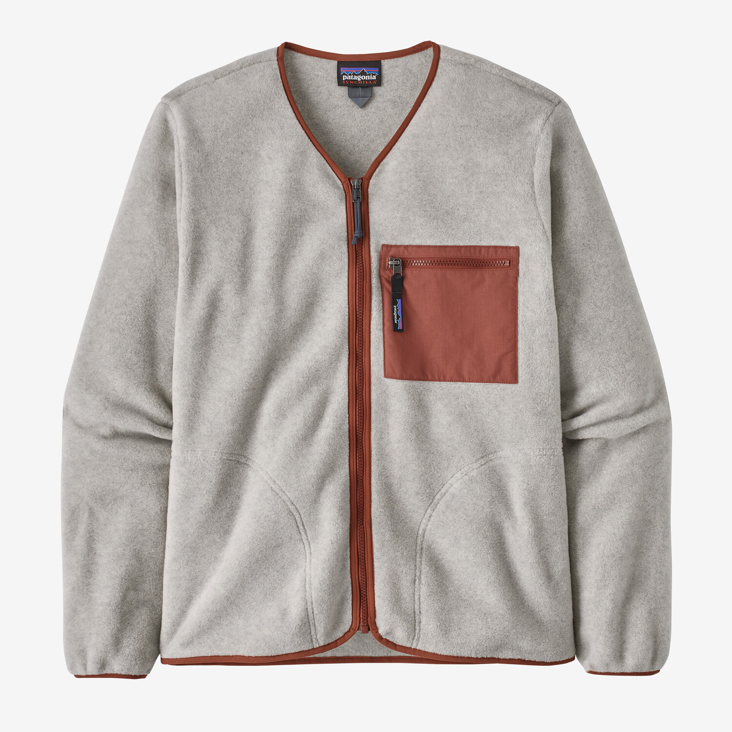

Флисовый кардиган Synchilla Patagonia, цвет Oatmeal Heather