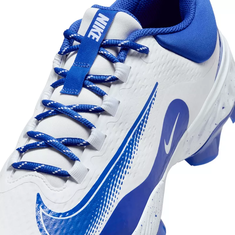 Мужские бейсбольные бутсы Nike Alpha Huarache Elite 4 MCS, цвет White/Royal — фото 4