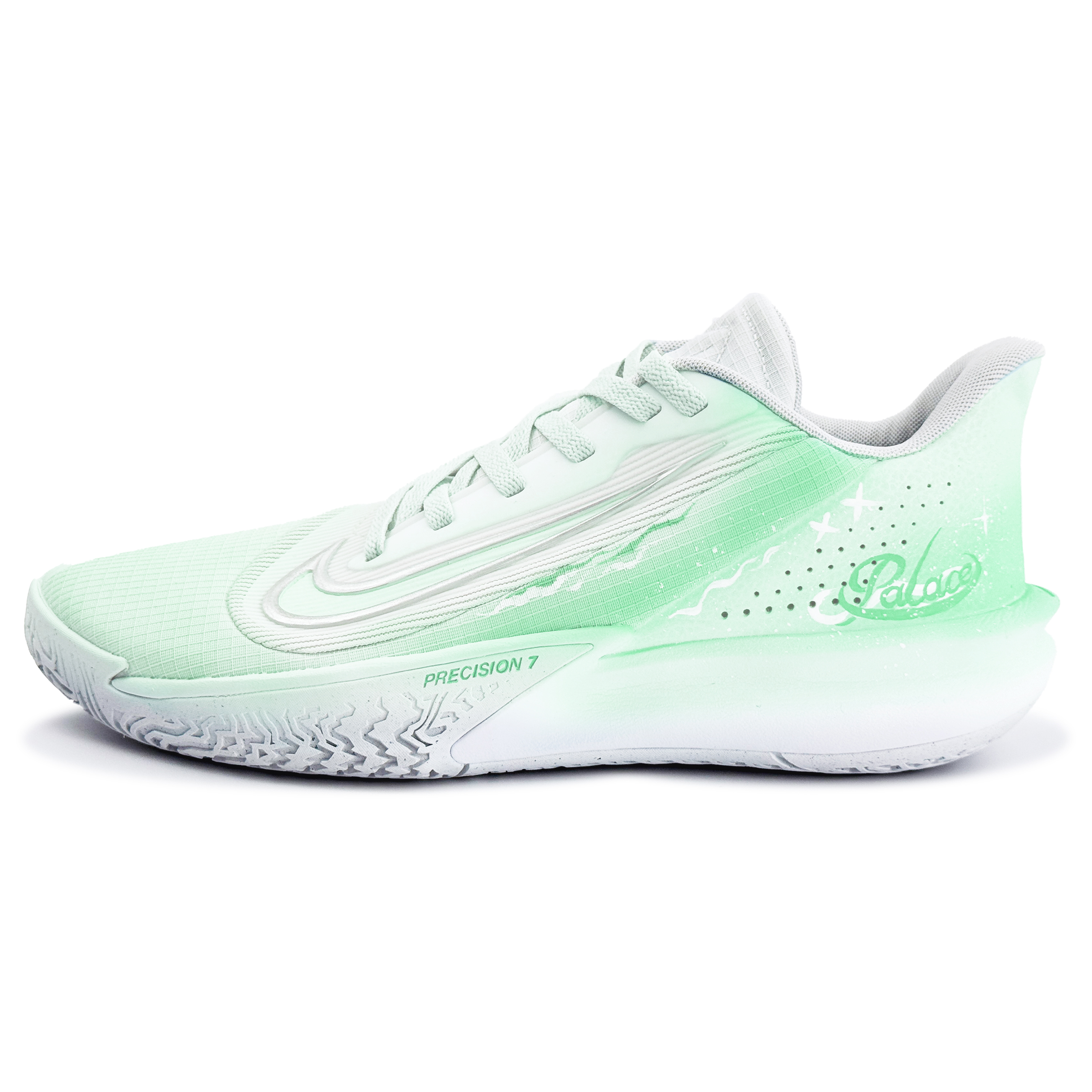 

Nike Баскетбольные кроссовки Precision 7 с амортизацией, износостойкостью, дышащей поддержкой, низкие, мужские, Verdant Green