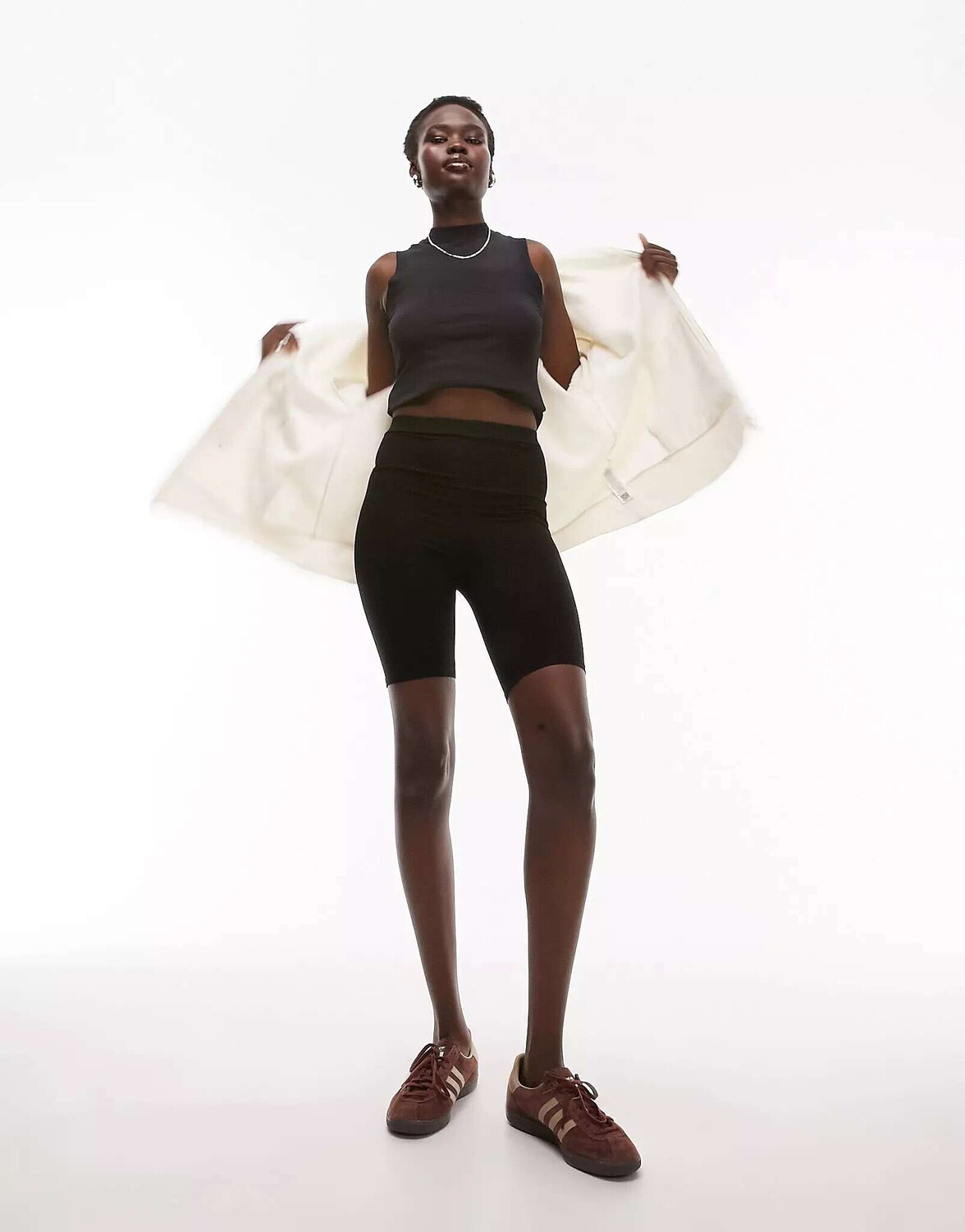 

Черные базовые леггинсы Topshop Tall