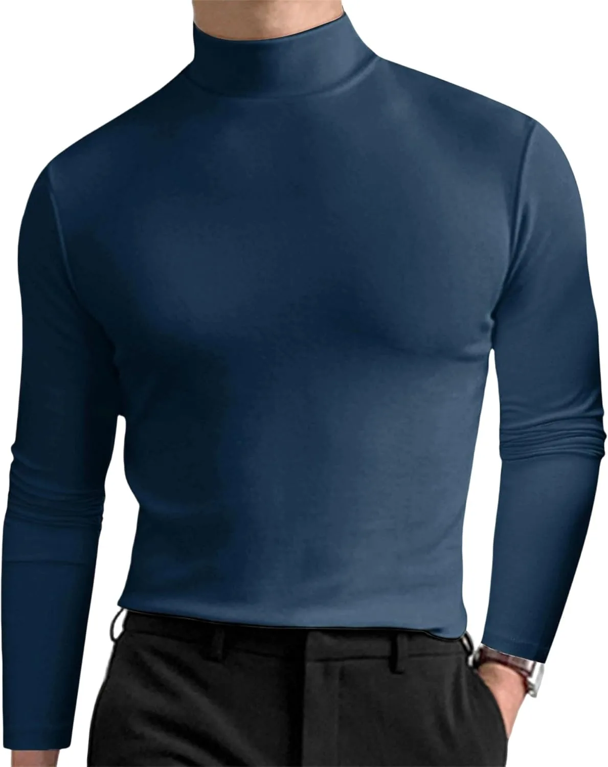Мужская водолазка Slim Fit с длинным рукавом