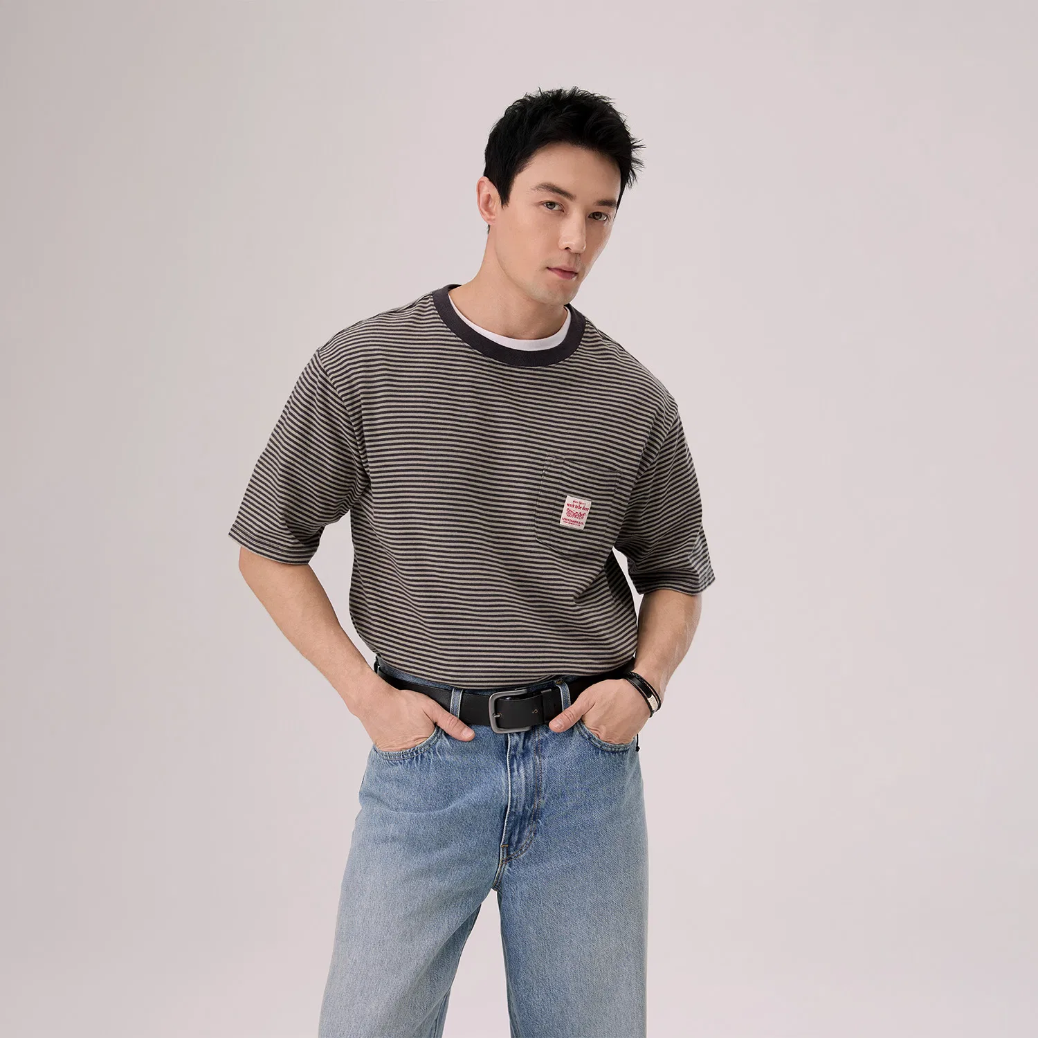 Футболка Levi's с коротким рукавом мужская Levis, Gray — фото 4