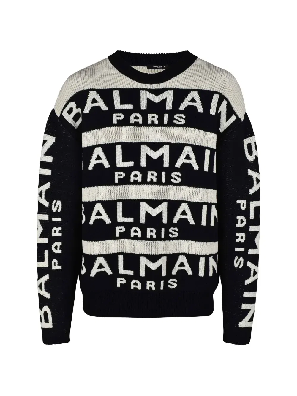 Свитер с логотипом Balmain, черный