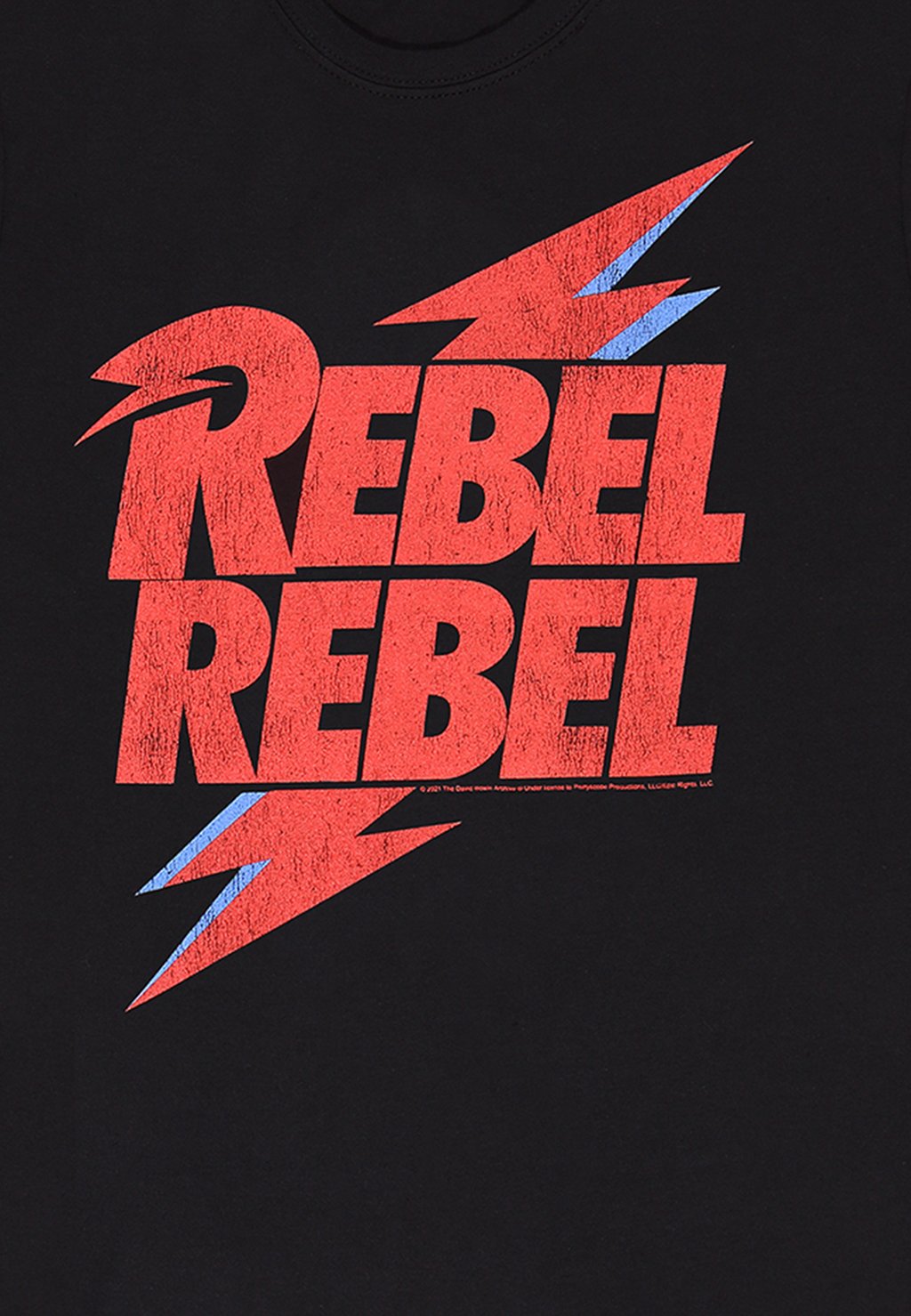 

Принт на футболке DAVID BOWIE REBEL Henry Tiger, черный