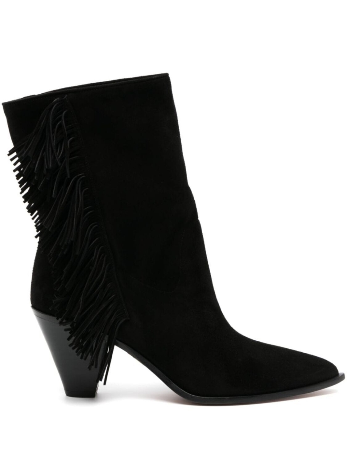 

Aquazzura ботильоны с бахромой, черный