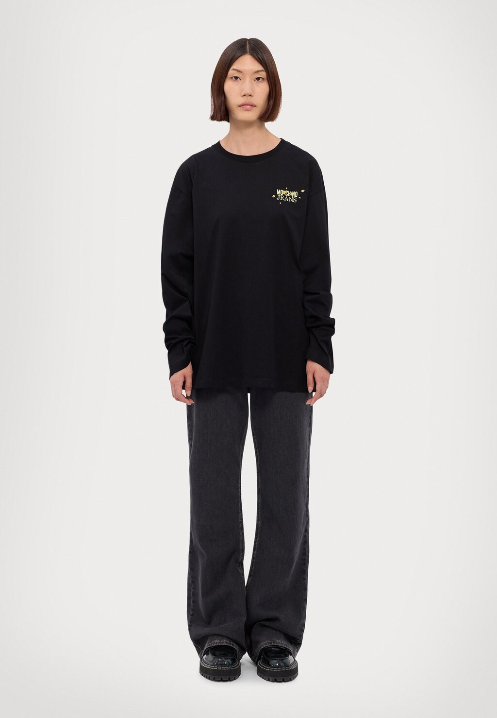 

Топ с длинными рукавами LOGOS MOSCHINO, черный