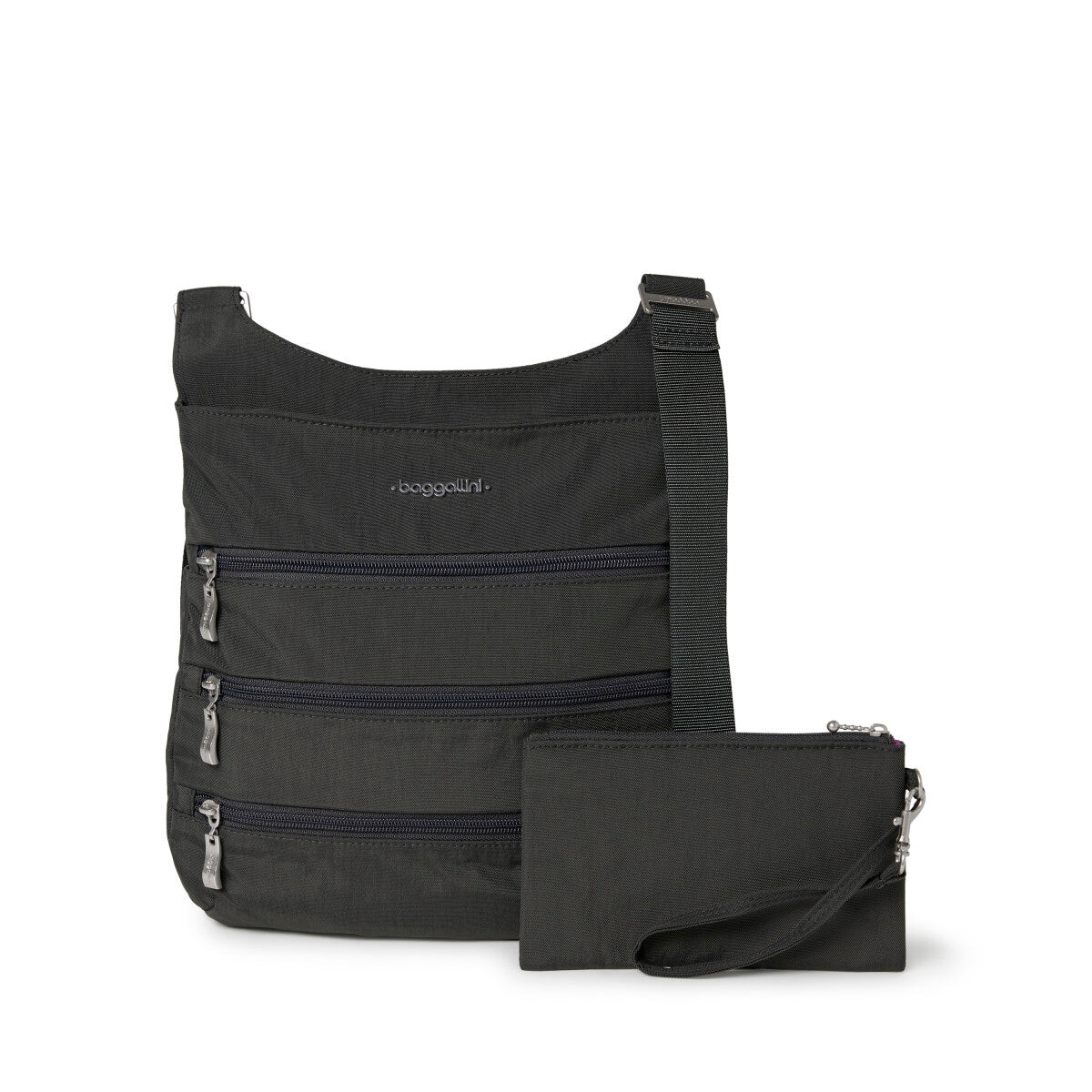 

Baggallini Большая сумка на молнии, цвет Charcoal
