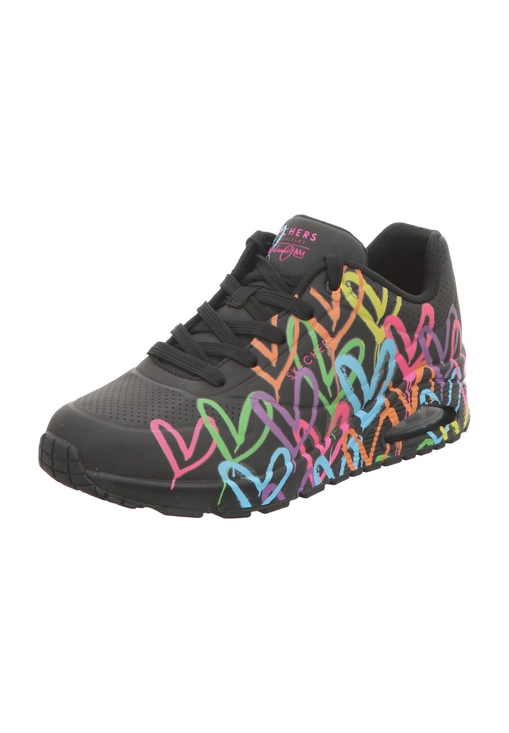 Кроссовки JGoldcrown: Uno - Highlight Love, на воздушной подушке, женские SKECHERS, цвет Bkmt Black And