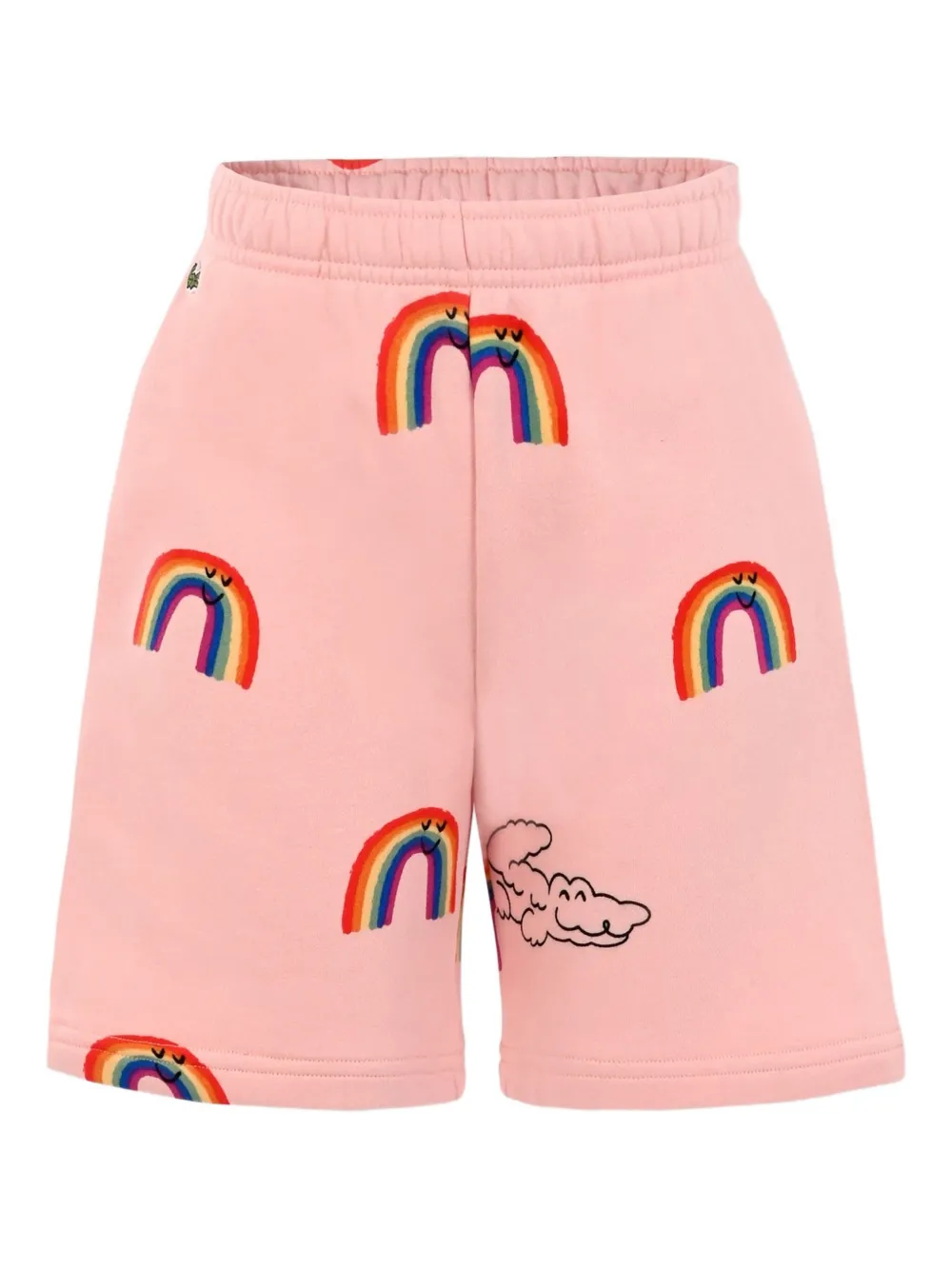 

Шорты с радужным принтом Lacoste Kids, розовый
