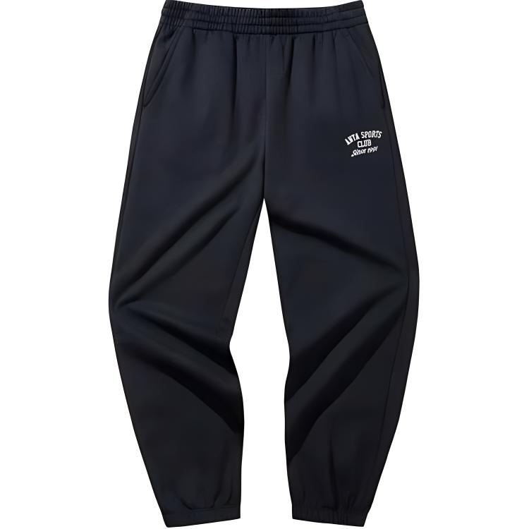 

Женские трикотажные спортивные брюки Anta Sports Life Collection, базовые, черные