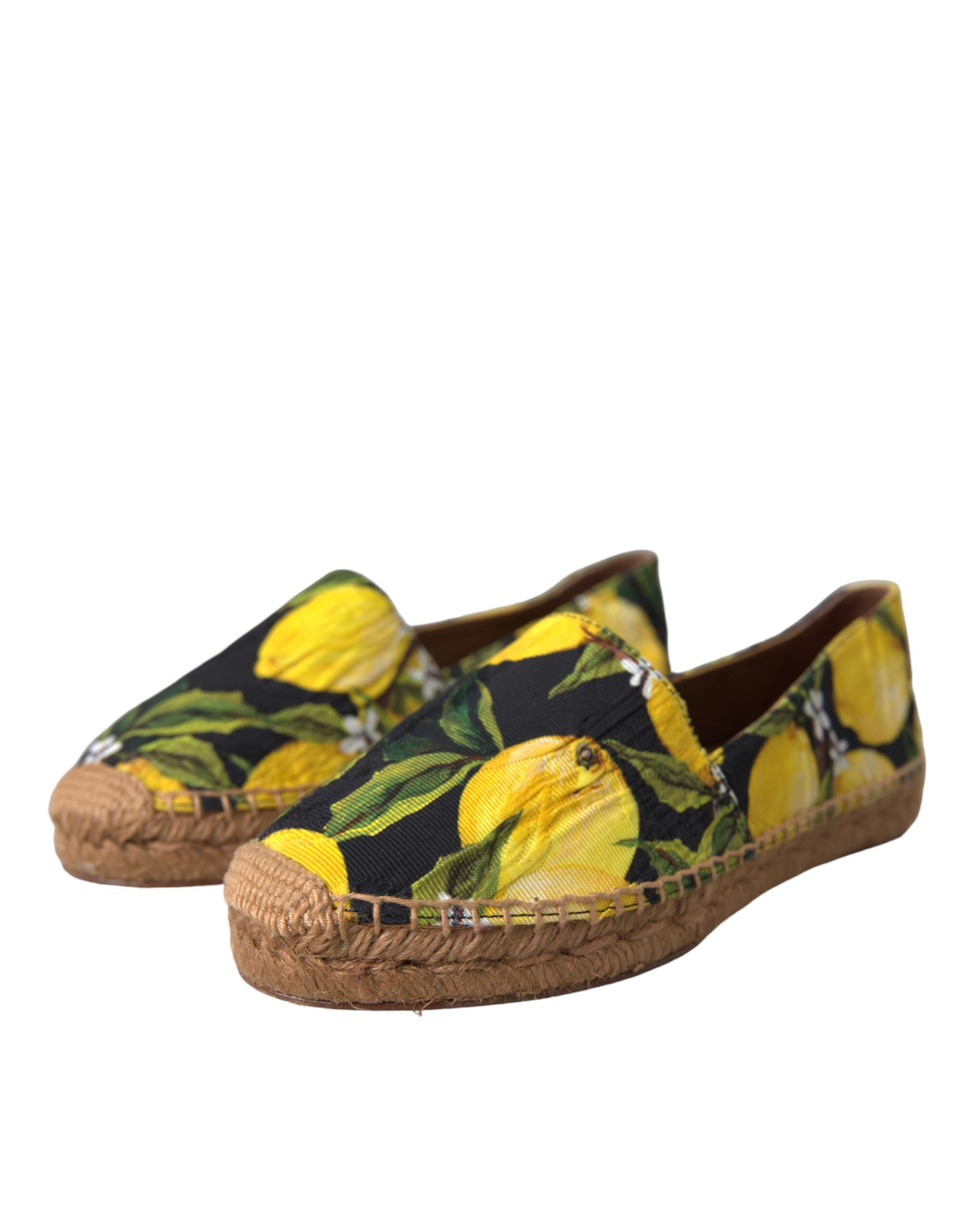 Разноцветные лимонные туфли-эспадрильи Slip On Dolce & Gabbana — фото 3