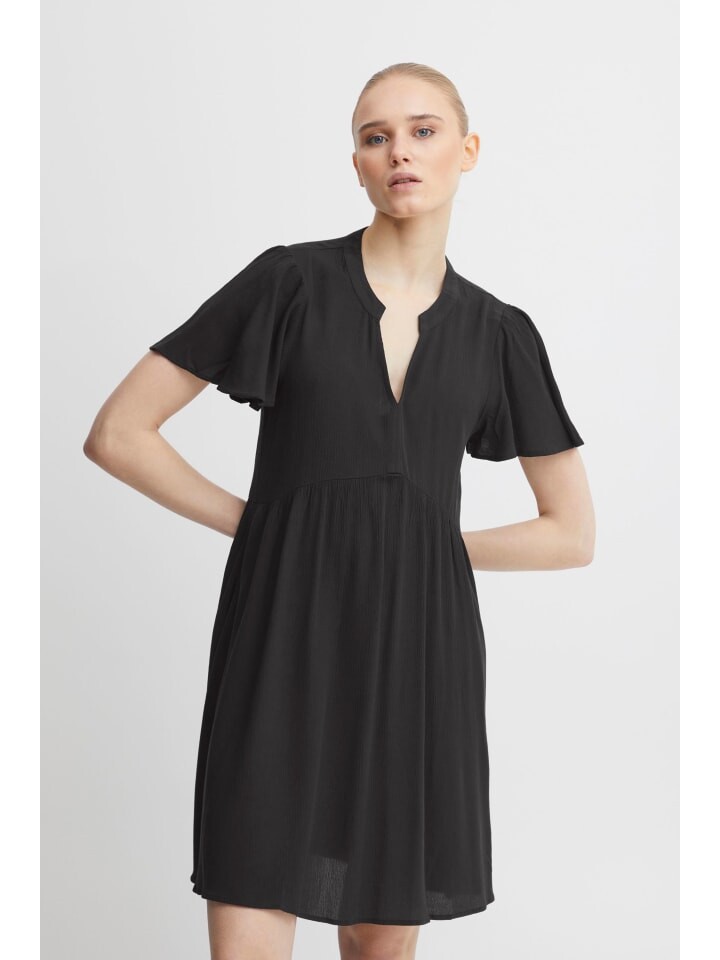 

Короткое платье ICHI Blusenkleid IHMARRAKECH DR11 - 20118574 Modisches Blusenkleid, черный