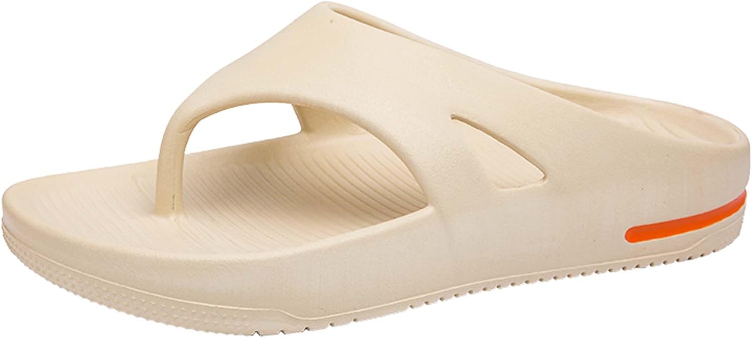 

Мужские летние шлепанцы больших размеров с узором елочка, удобные пляжные сандалии Generic, слоновая кость