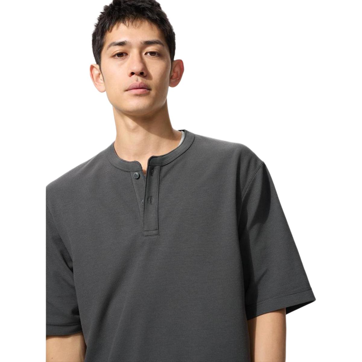 Футболка Unisex 08 Dark Gray UNIQLO, темно-серый — фото 3