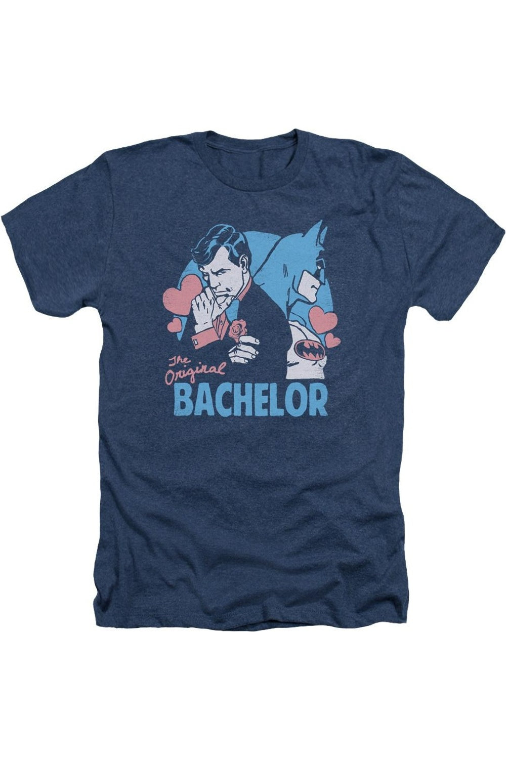 

Футболка DC Comics Bachelor Adult Heather Gildan, темно-синий